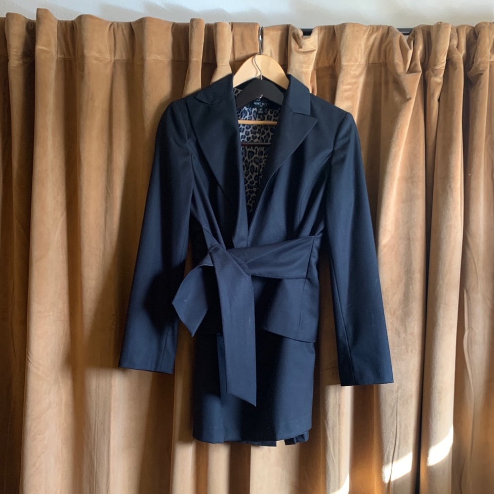 Nine West Skirt Suit with Leopard detail